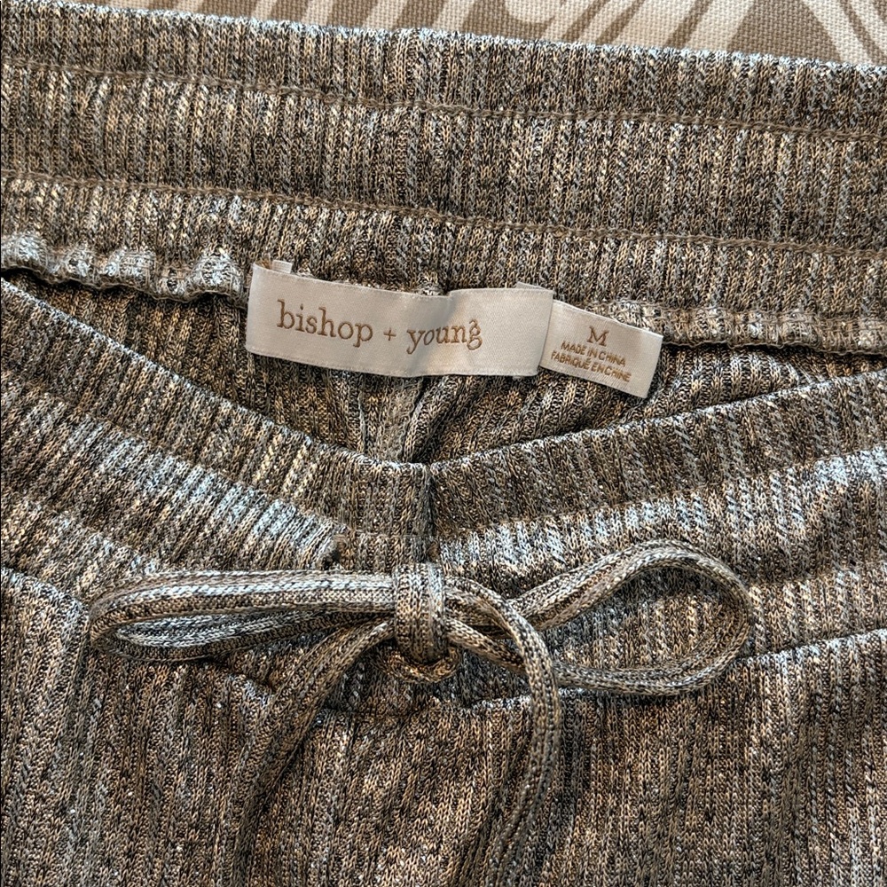 BISHOP & YOUNG gold glittery joggers - Picture 4 of 11
